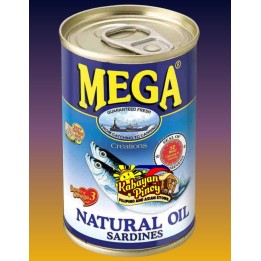 Mega Sardines in Natural Oil 155g