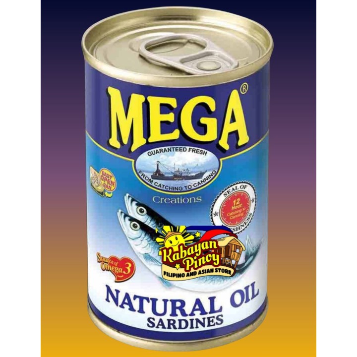 Mega Sardines in Natural Oil 155g