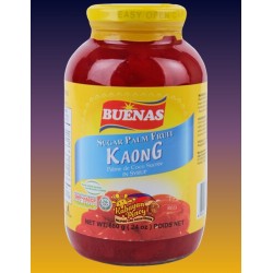 Buenas Kaong, Red Candied Fruit in Syrup - 340g