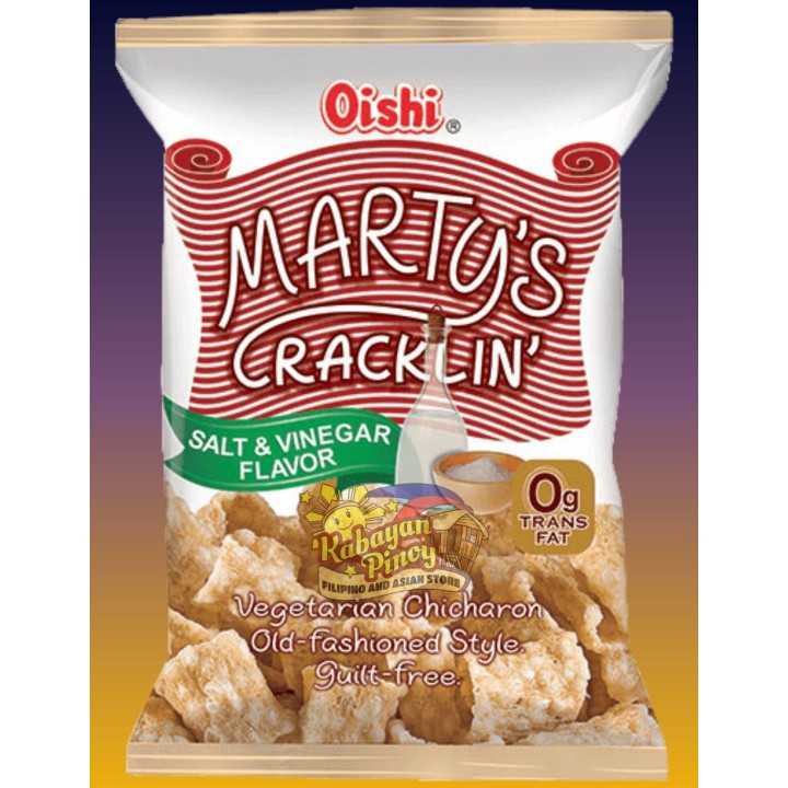 Oishi Marty's Cracklin Salt & Vinegar Flavor - 90g