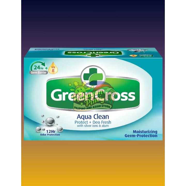 Green Cross  Aqua Clean Moisturizing Germ-Protection Bath Soap - 125g