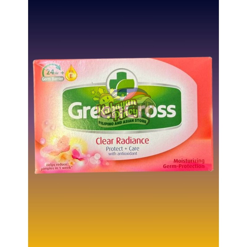 Green Cross Clear Radiance Moisturizing Germ-Protection Bath Soap - 125g