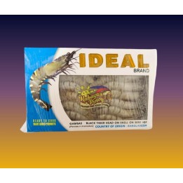 Ideal Brand Gambas Black Tiger Head on Shell - 750g