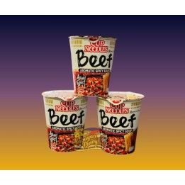Nissin Cup Noodles Beef Aromatic Spicy Soup Ramen Style - 63g