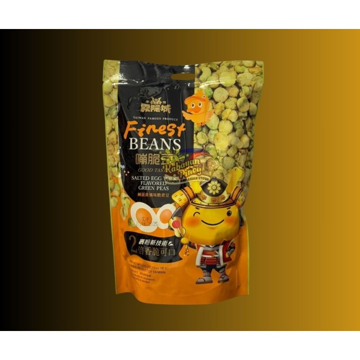 Finest Beans Salted Egg Yolk Flavored Green Peas - 220g