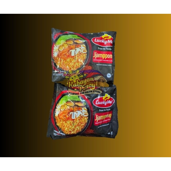 Lucky Me Jjamppong Korean Spicy Seafood Flavor - 55g
