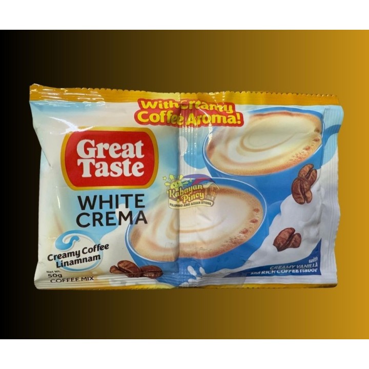Great Taste White Crema Creamy Coffee - 5x50g