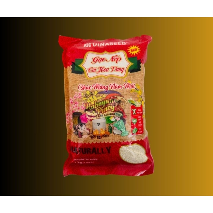 Vinaseed Gao Nep Cai Hoa Vang Glutinous Rice - 1Kg