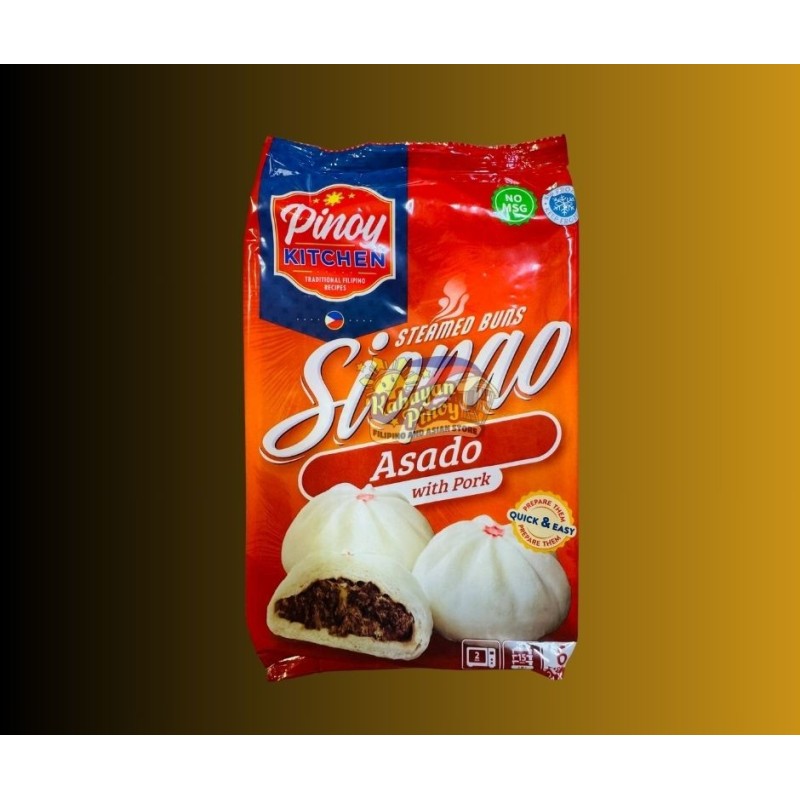 Pinoy Kitchen Steamed Buns, Siopao Asado with Pork - 300g Pinoy Kitchen Steamed Buns, Siopao Asado with Pork - 300g