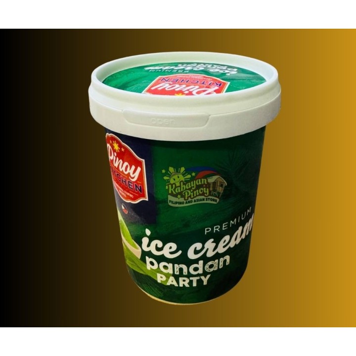 Pinoy Kitchen  Premium Ice Cream Pandan Party  - 500ml