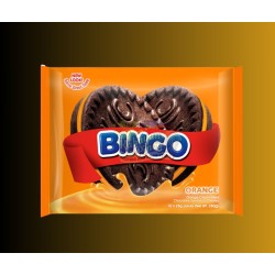 Bingo Orange Cream Filled Sandwich Cookies -   280g