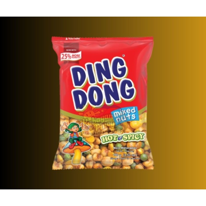 Ding Dong Mixed Nuts Hot & Spicy Flavor - 100g