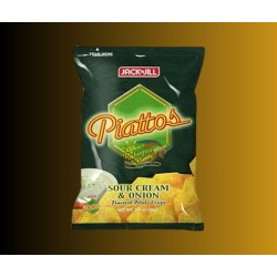 Jack n' Jill Piattos Sour Cream & onion Flavored Chips - 85g