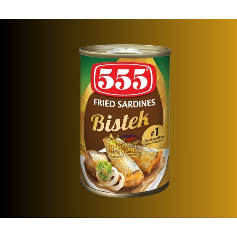 555 Fried Sardines Bistek -155g