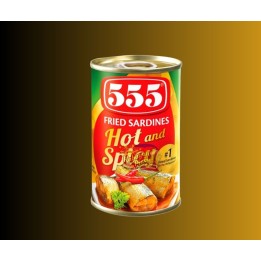 555 Fried Sardines Hot & Spicy -155g