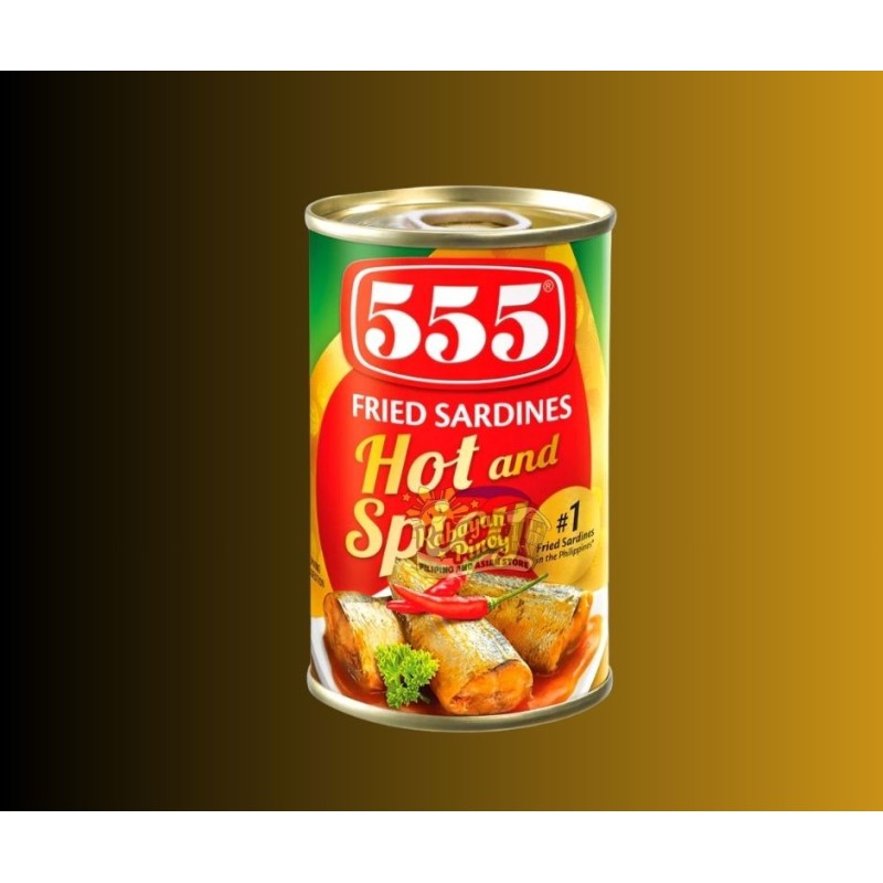 555 Fried Sardines Hot & Spicy -155g